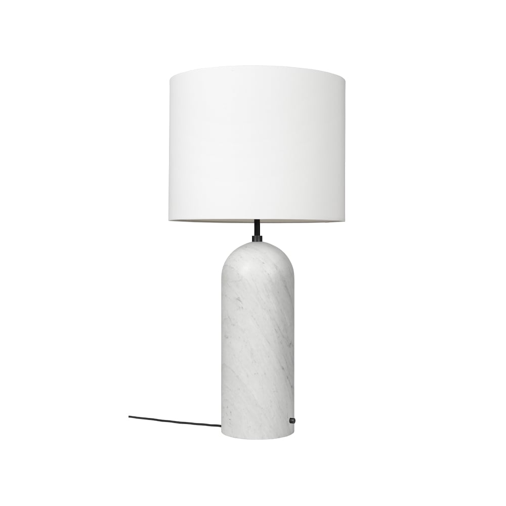 Bilde av GUBI Gravity XL gulvlampe hvit marmor/hvit low