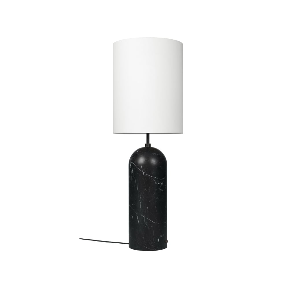 Bilde av GUBI Gravity XL gulvlampe sort marmor/hvit high