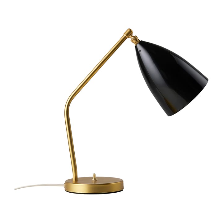 Gresshoppe bordlampe blank - Black-brass - GUBI