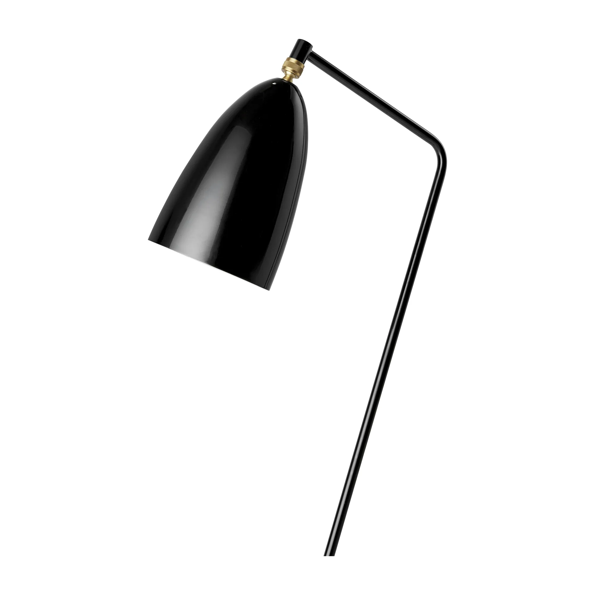 Gresshoppe gulvlampe blank, Black GUBI
