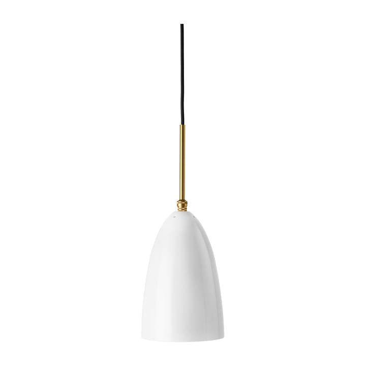 Gresshoppe taklampe blank - Alabaster white-brass - GUBI