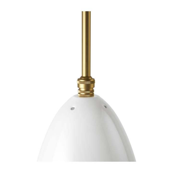 Gresshoppe taklampe blank - Alabaster white-brass - GUBI