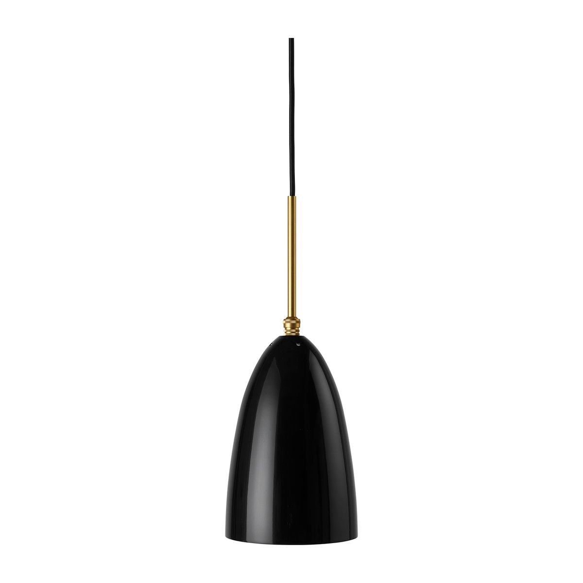 Bilde av GUBI Gresshoppe taklampe blank Black-brass