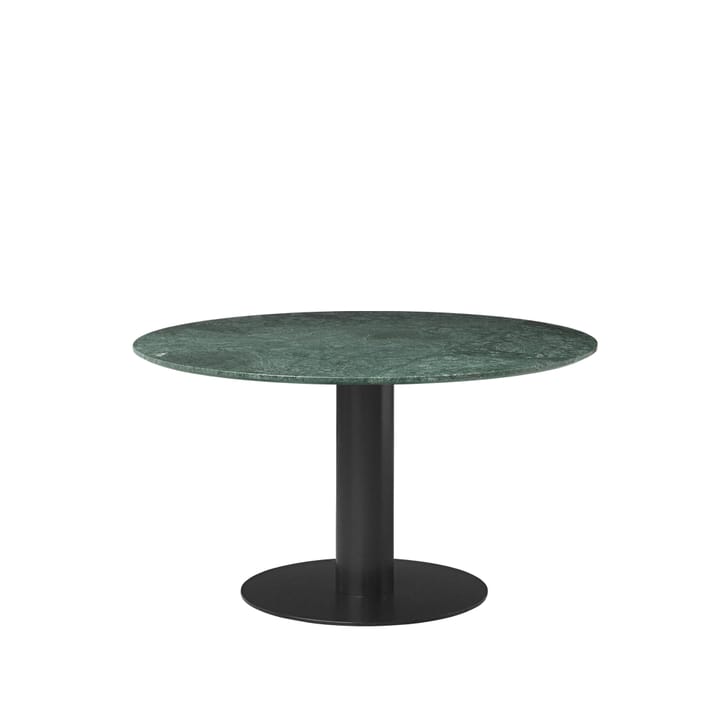 Gubi 2.0 spisebord - marble green, Ø 130, sort stativ - GUBI