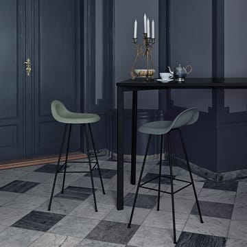Gubi 3D barstol høy - black, sorte stålmeier - GUBI