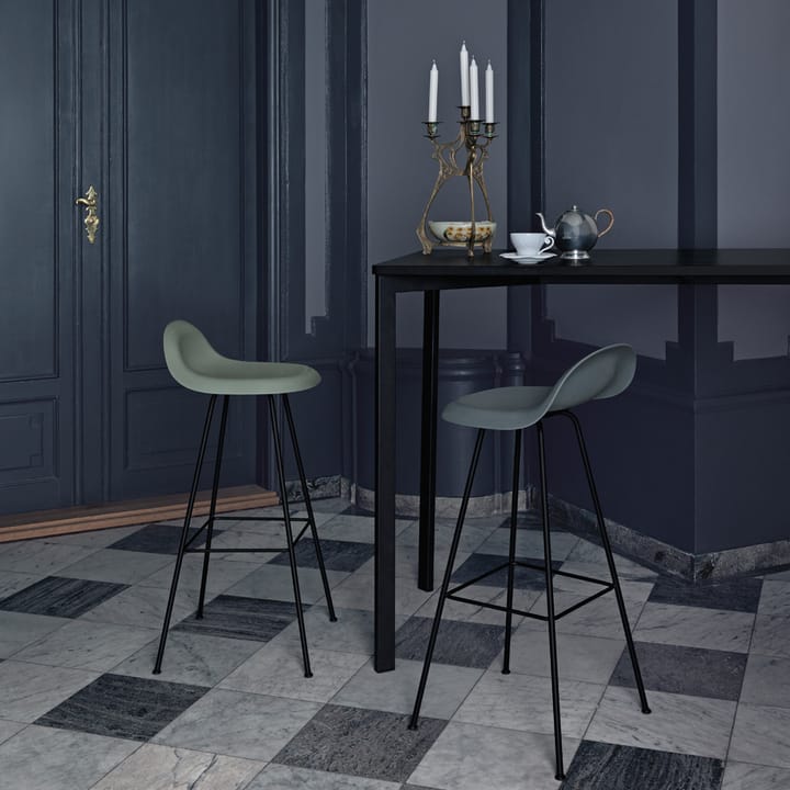 Gubi 3D barstol høy, black, sorte stålmeier GUBI