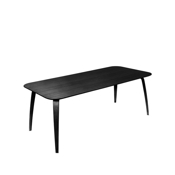 Gubi rektangulært spisebord - Black stained ash - GUBI