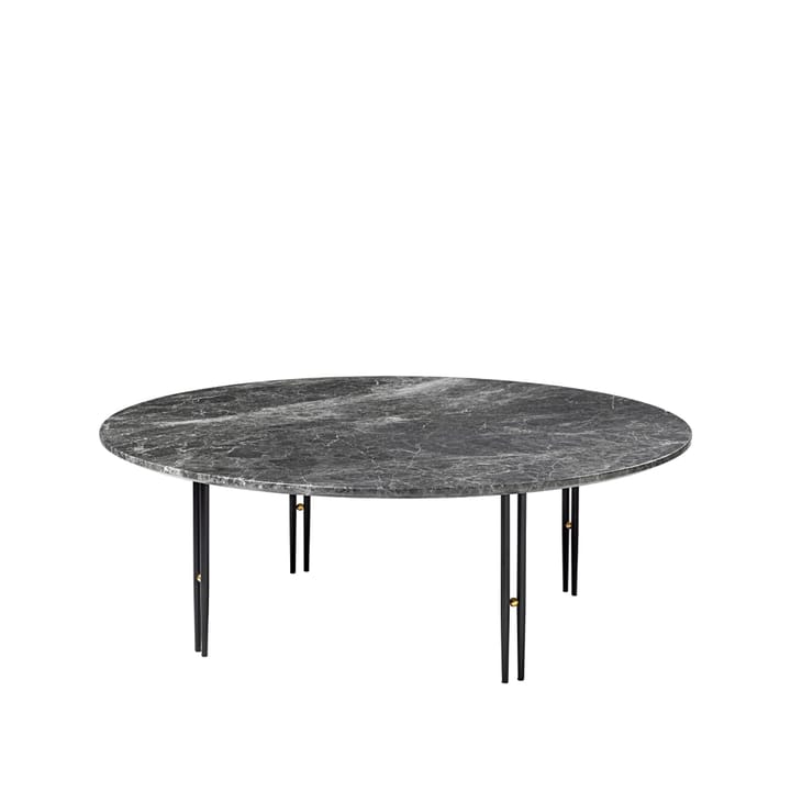 IOI sofabord - grey emperador marble, ø110, sort stativ - GUBI