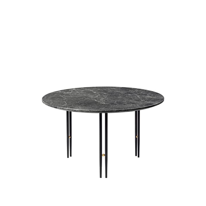 IOI sofabord - grey emperador marble, ø70, sort stativ - Gubi