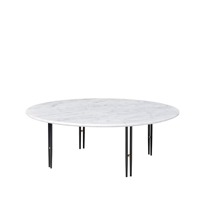 IOI sofabord - white carrara marble, ø110, sort stativ - GUBI