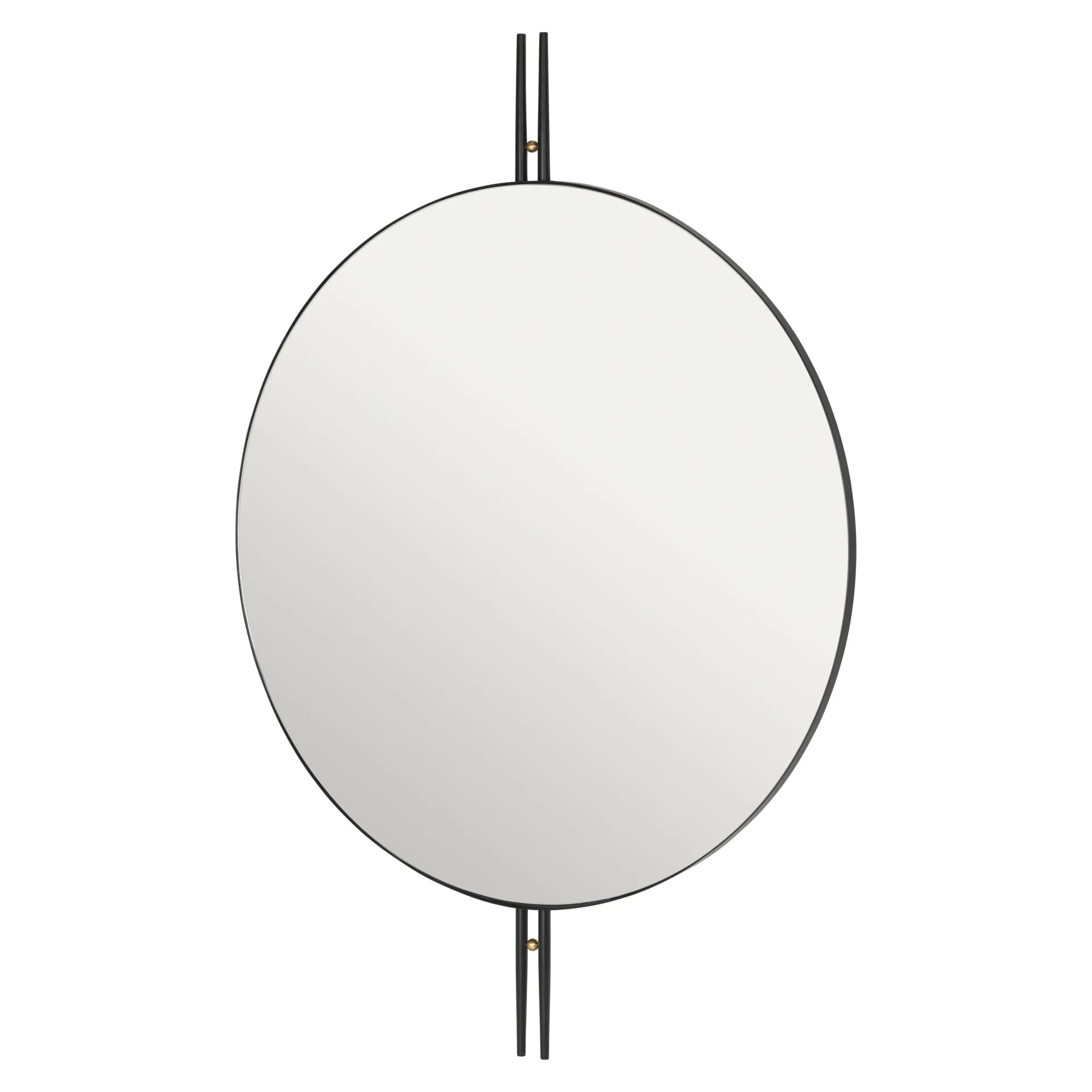 IOI veggspeil Ø80 cm, Svart GUBI