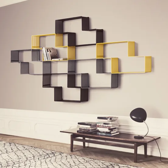 Matégot Dedal bokhylle, grå GUBI