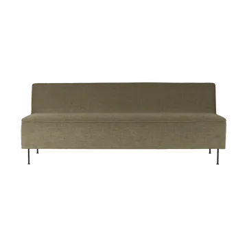 Modern Line sofa 180 x 83 x 70 cm - Belsuede special FR 002 – black - GUBI