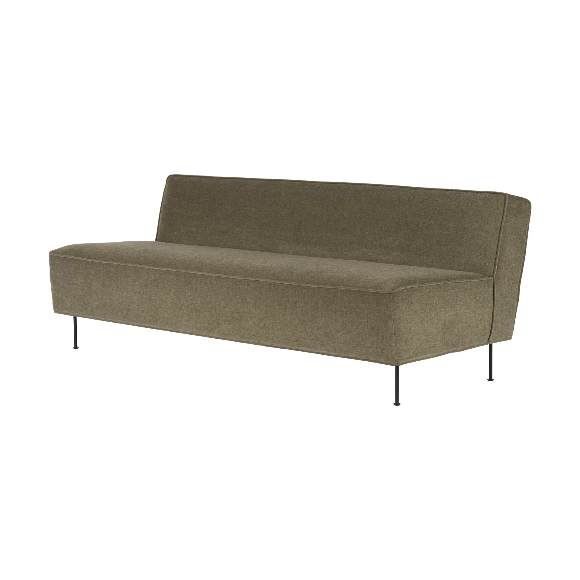 Modern Line sofa 180 x 83 x 70 cm, Belsuede special FR 002 – black GUBI