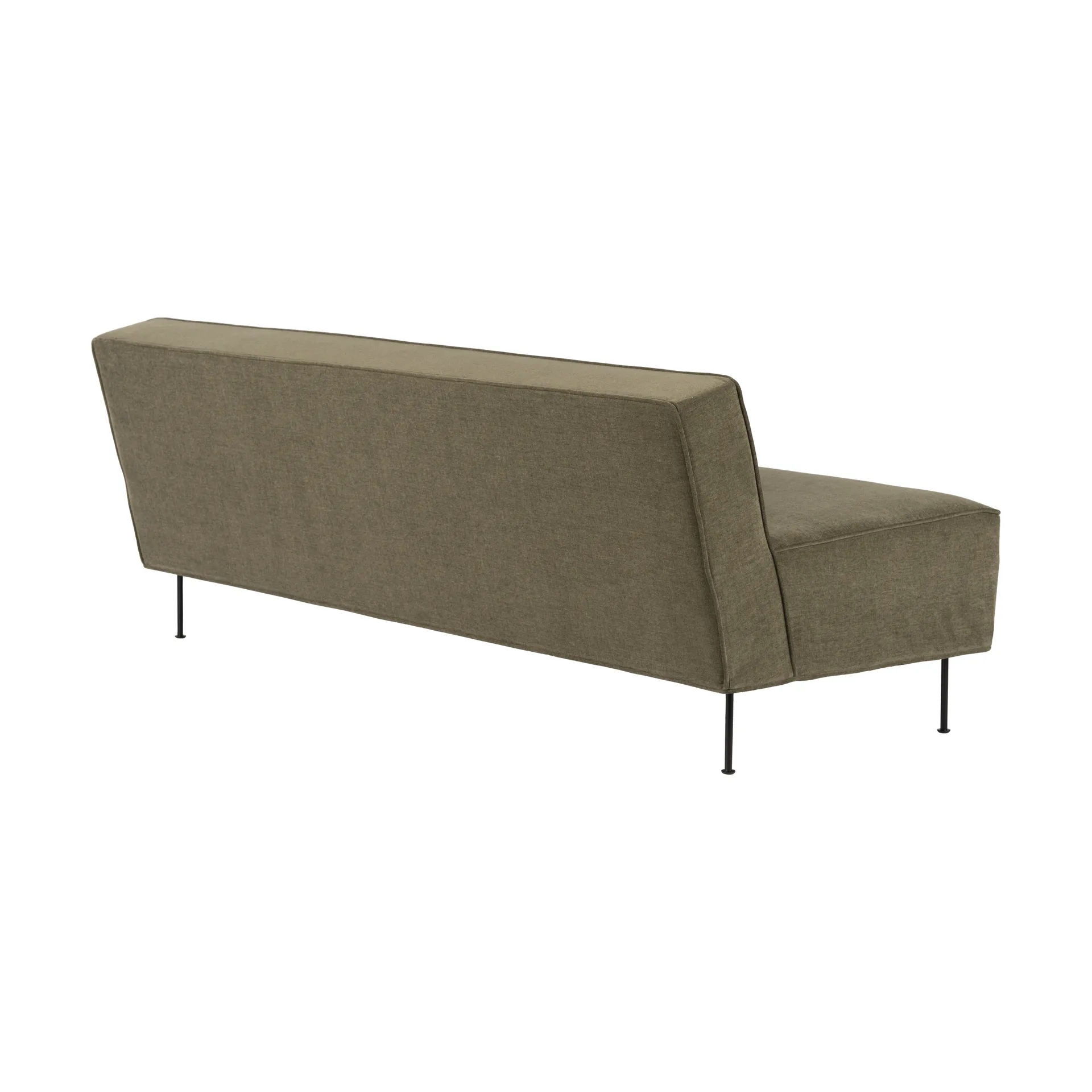 Modern Line sofa 180 x 83 x 70 cm, Belsuede special FR 002 – black GUBI