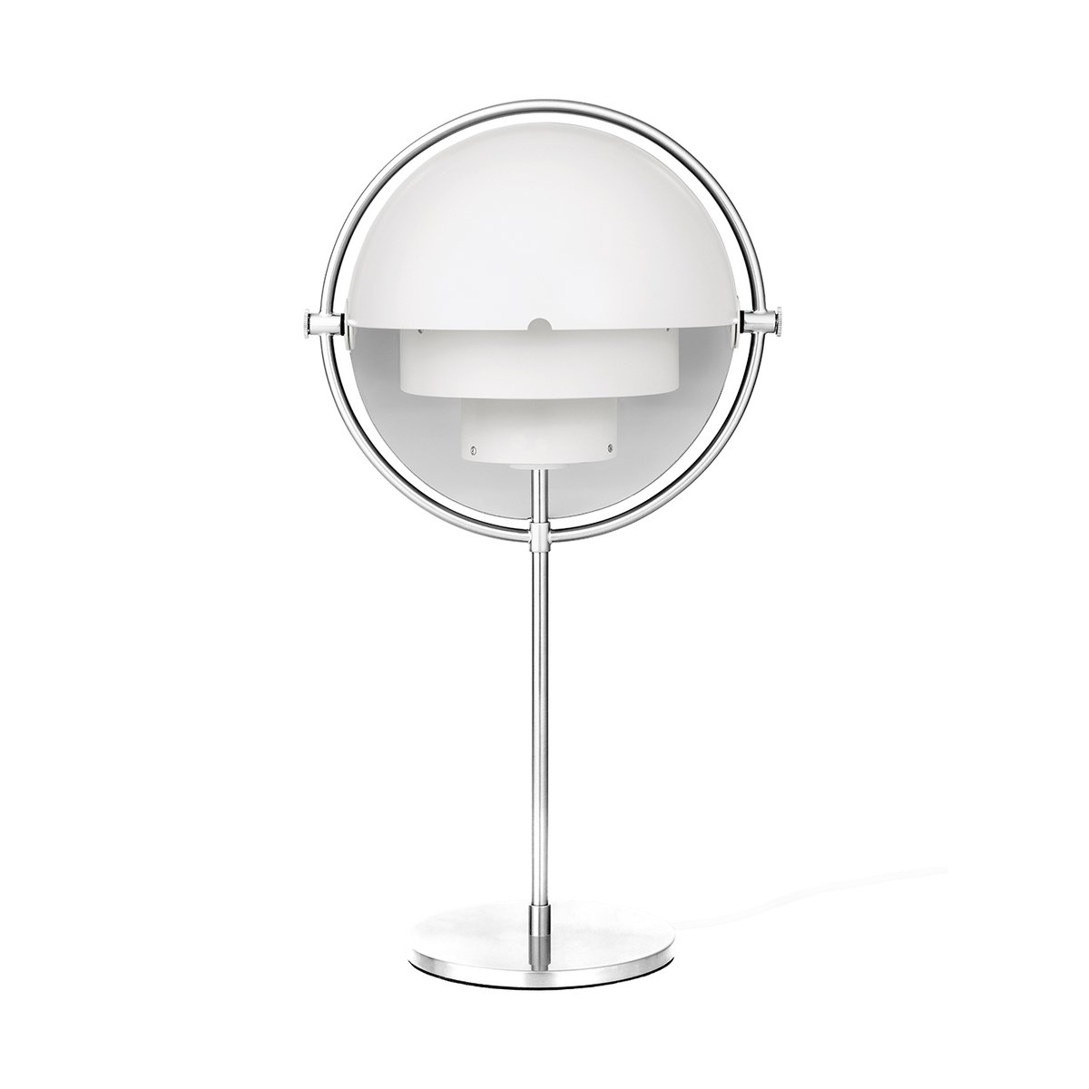 Bilde av GUBI Multi-Lite bordlampe Krom-hvit