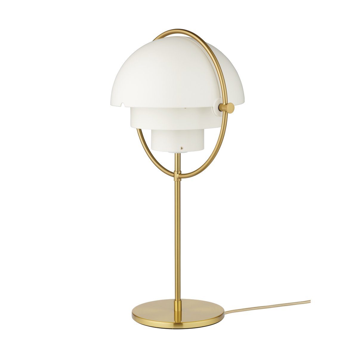 Bilde av GUBI Multi-Lite bordlampe Messing-hvit