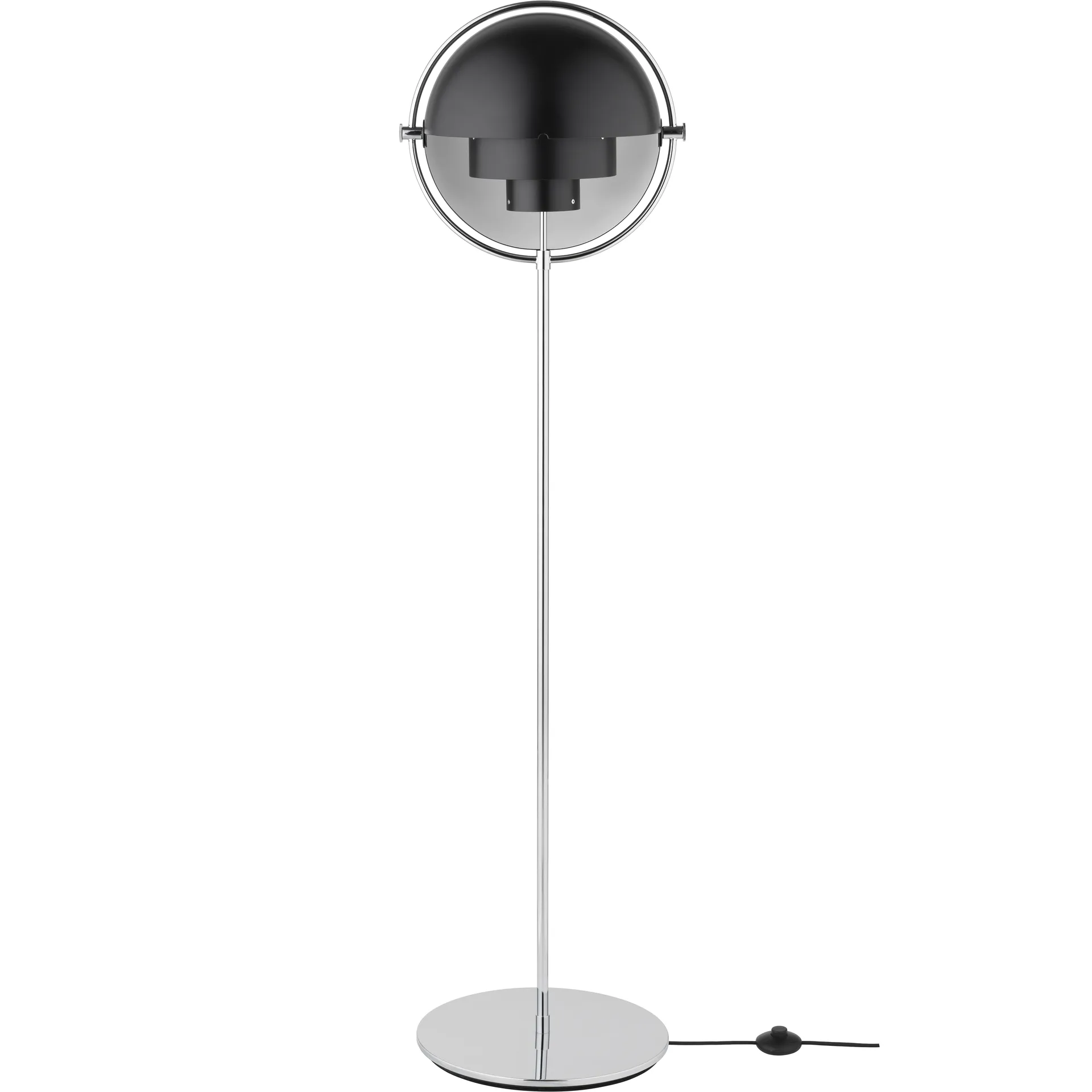 Multi-Lite gulvlampe, Krom-svart GUBI