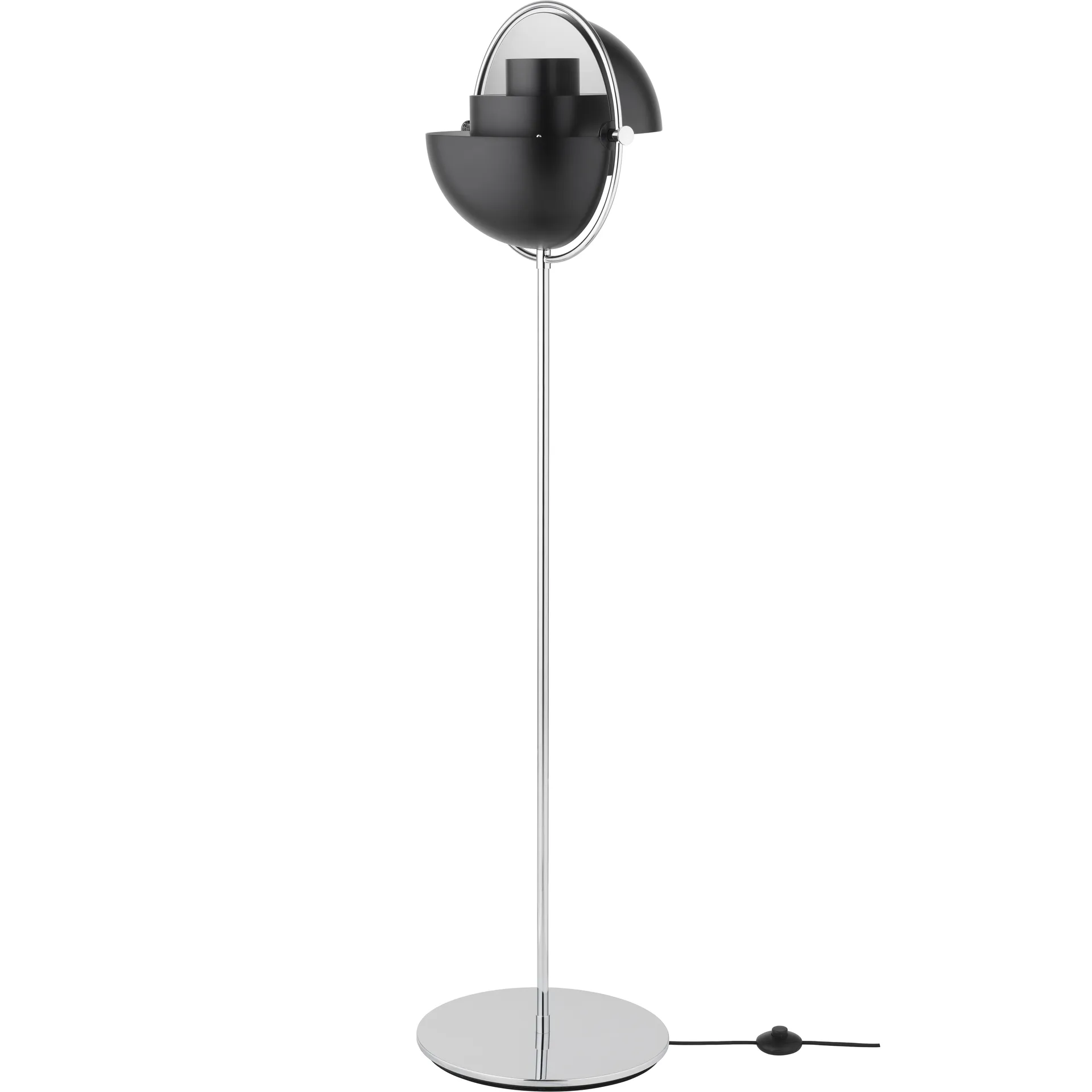Multi-Lite gulvlampe, Krom-svart GUBI