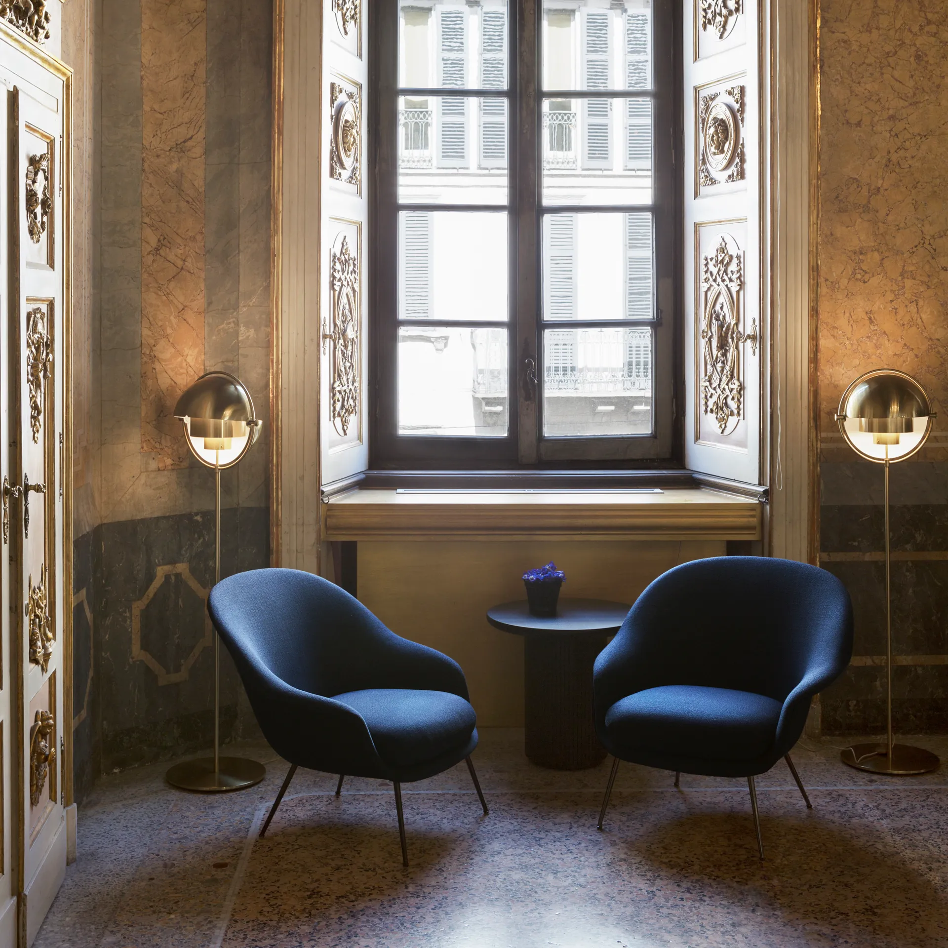 Multi-Lite gulvlampe, Messing-messing GUBI