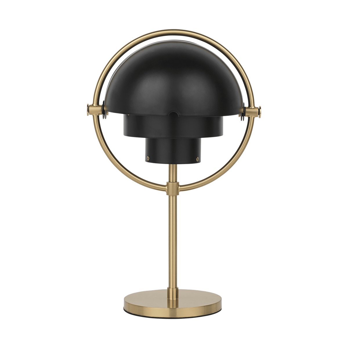 Bilde av GUBI Multi-Lite portabel lampe Black semi matt – brass