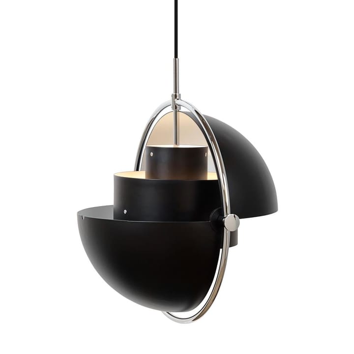 Multi-Lite taklampe, krom-sort GUBI