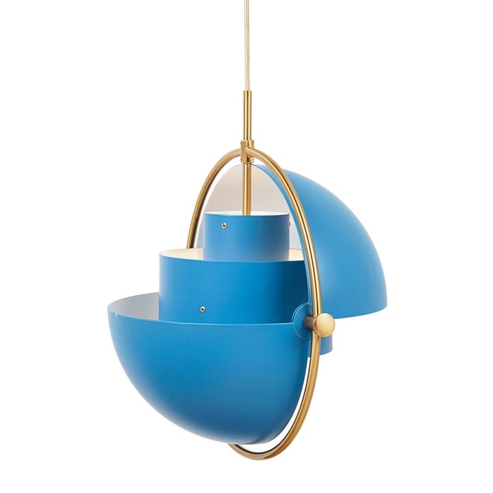 Multi-Lite taklampe, messing-blå GUBI