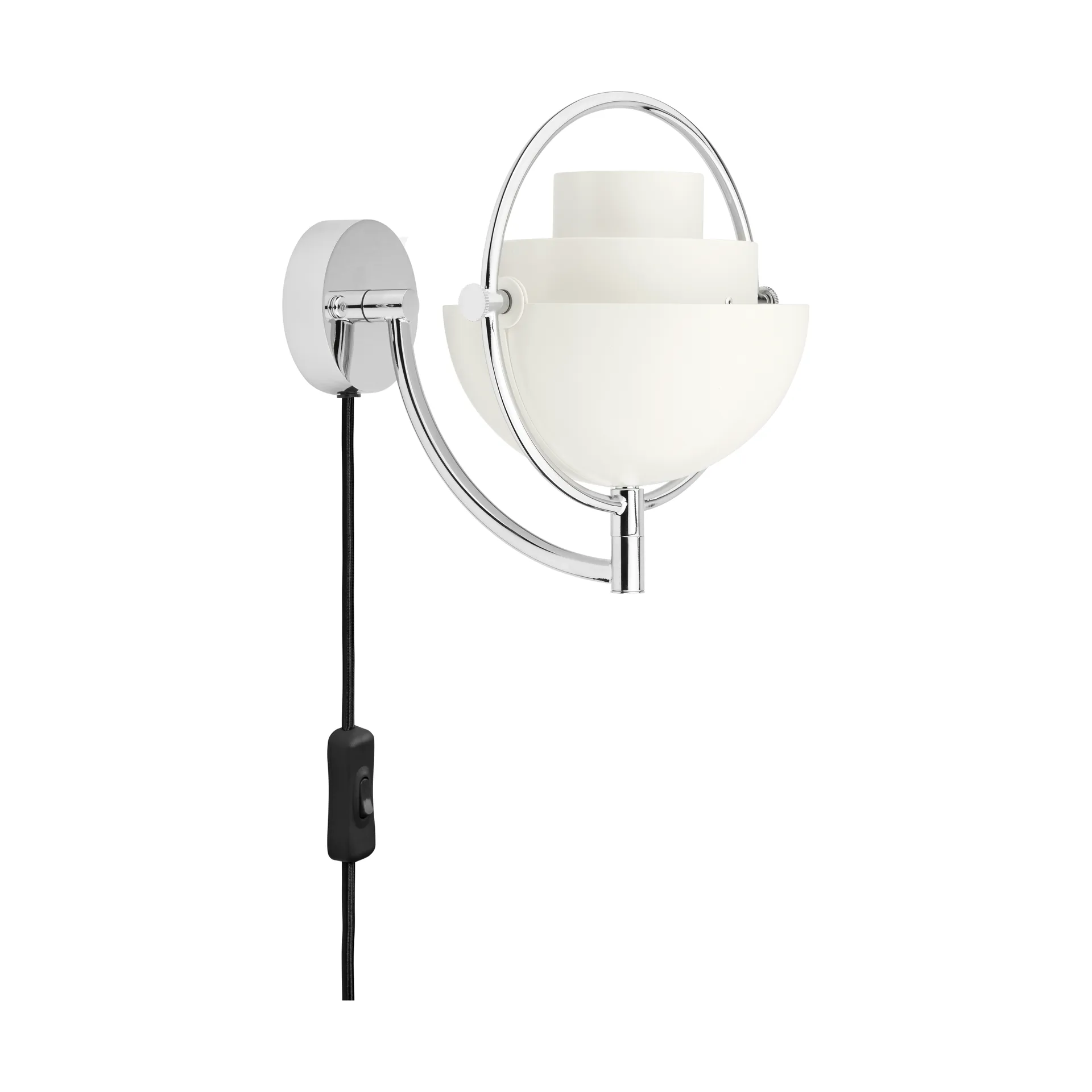 Multi-Lite vegglampe, Hvit-krom GUBI
