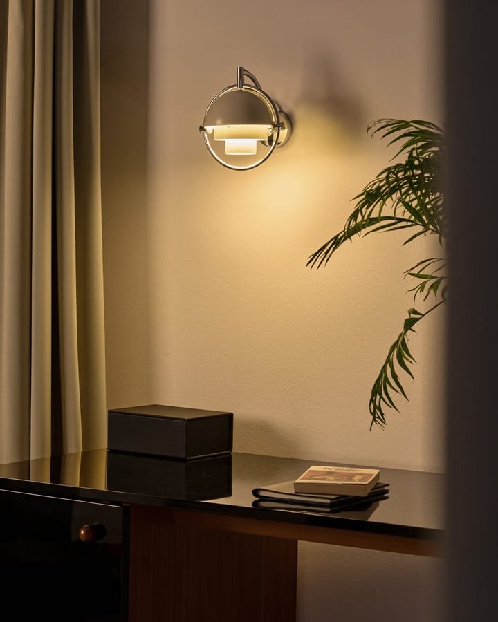 Multi-Lite vegglampe, Hvit-krom GUBI