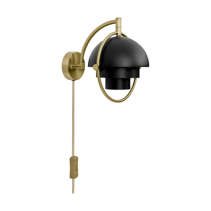 Multi-Lite vegglampe - Svart-messing - GUBI