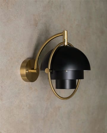 Multi-Lite vegglampe - Svart-messing - GUBI