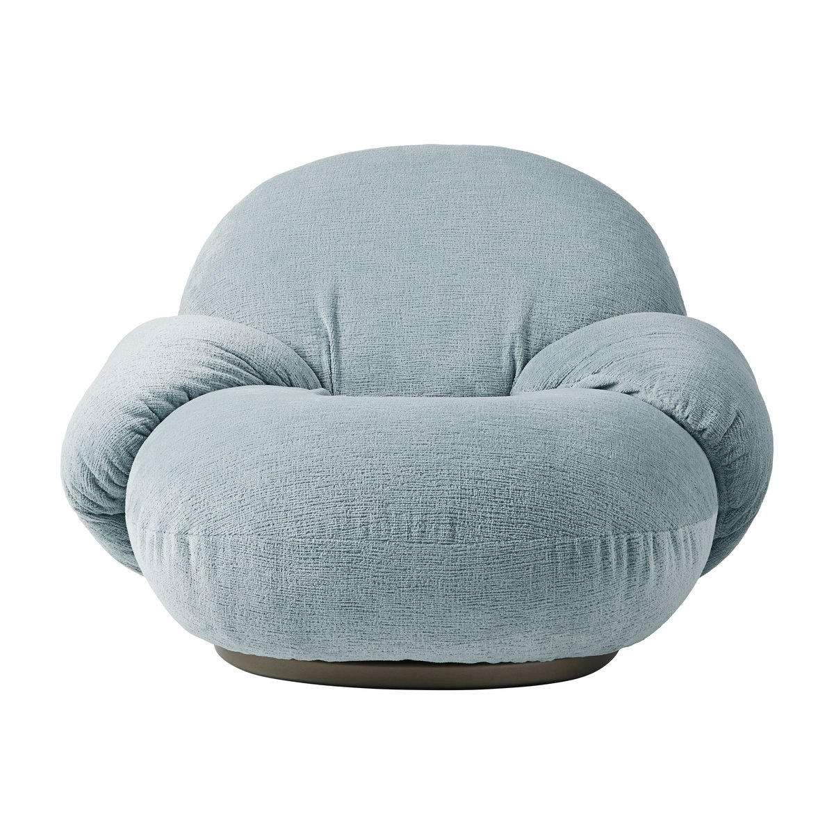 GUBI Pacha loungelenestol med armlene Mumble 10-pearl gold