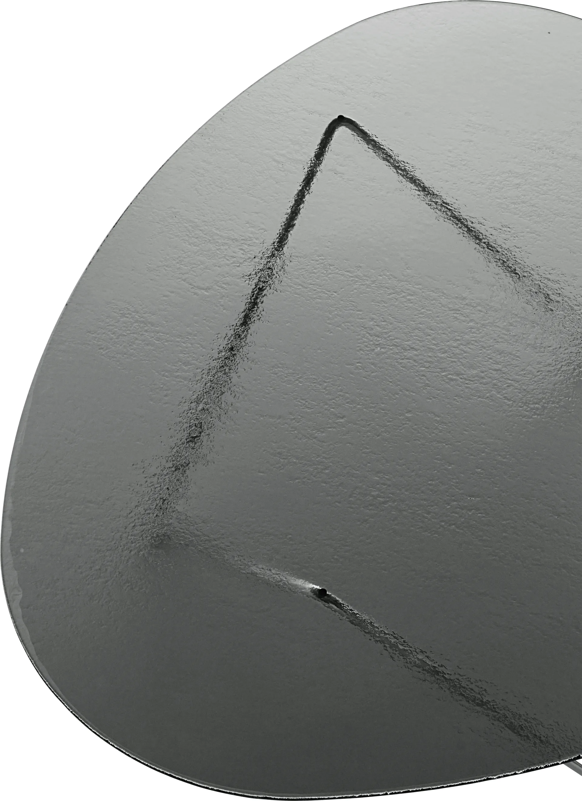 Pedrera salongbord, Krom-strukturglass smoke GUBI