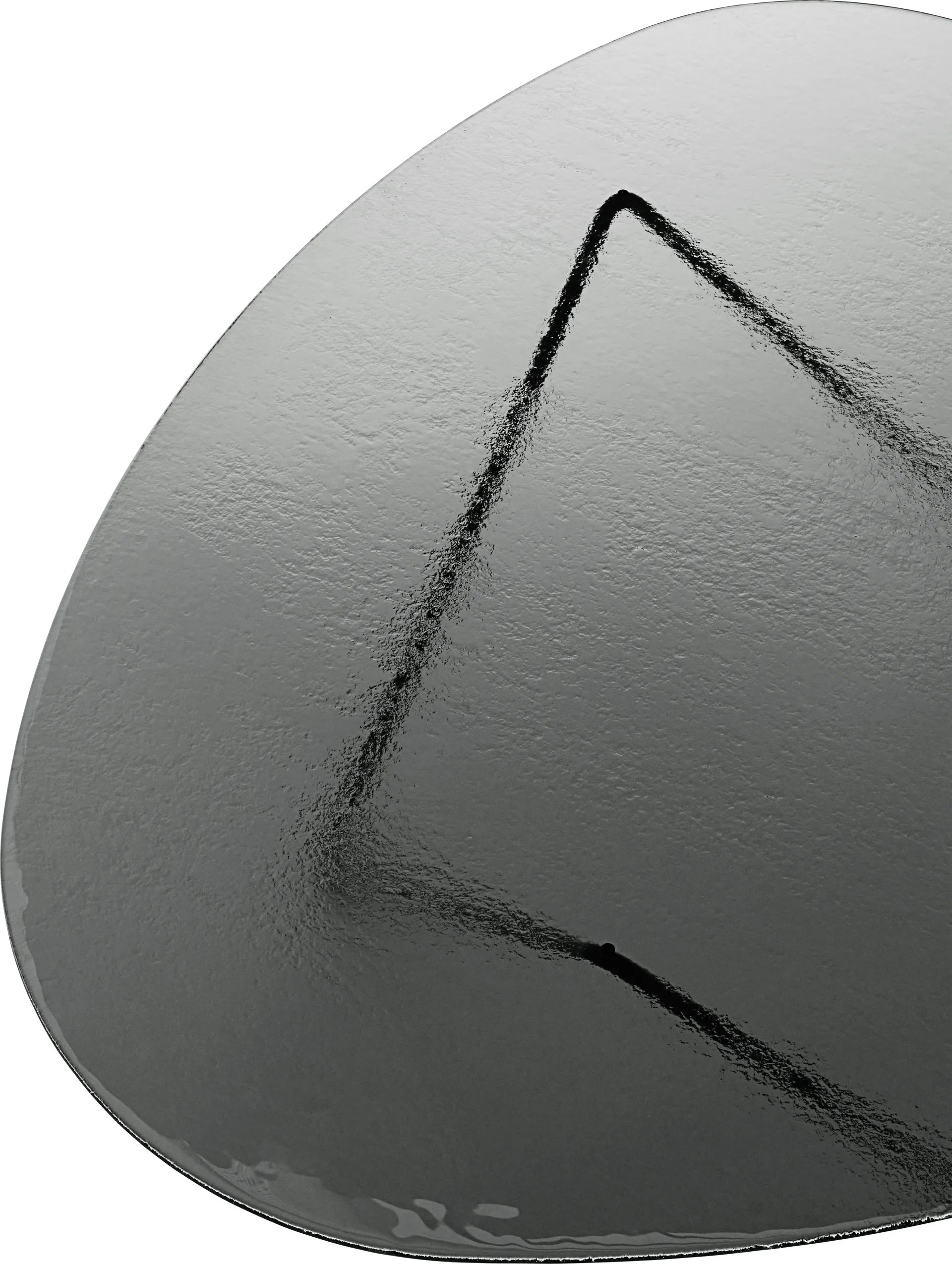 Pedrera salongbord, Svart semimatt-strukturglass smoke GUBI