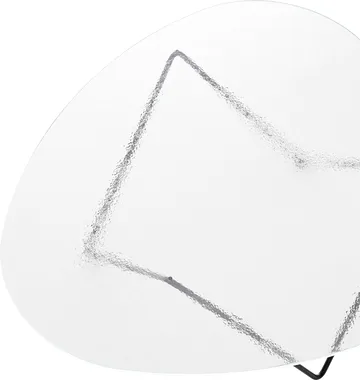 Pedrera salongbord - Svart semimatt-strukturglass transparent - GUBI