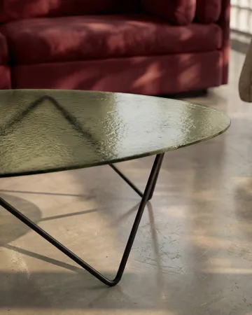 Pedrera salongbord - Svart semimatt-strukturglass transparent - GUBI