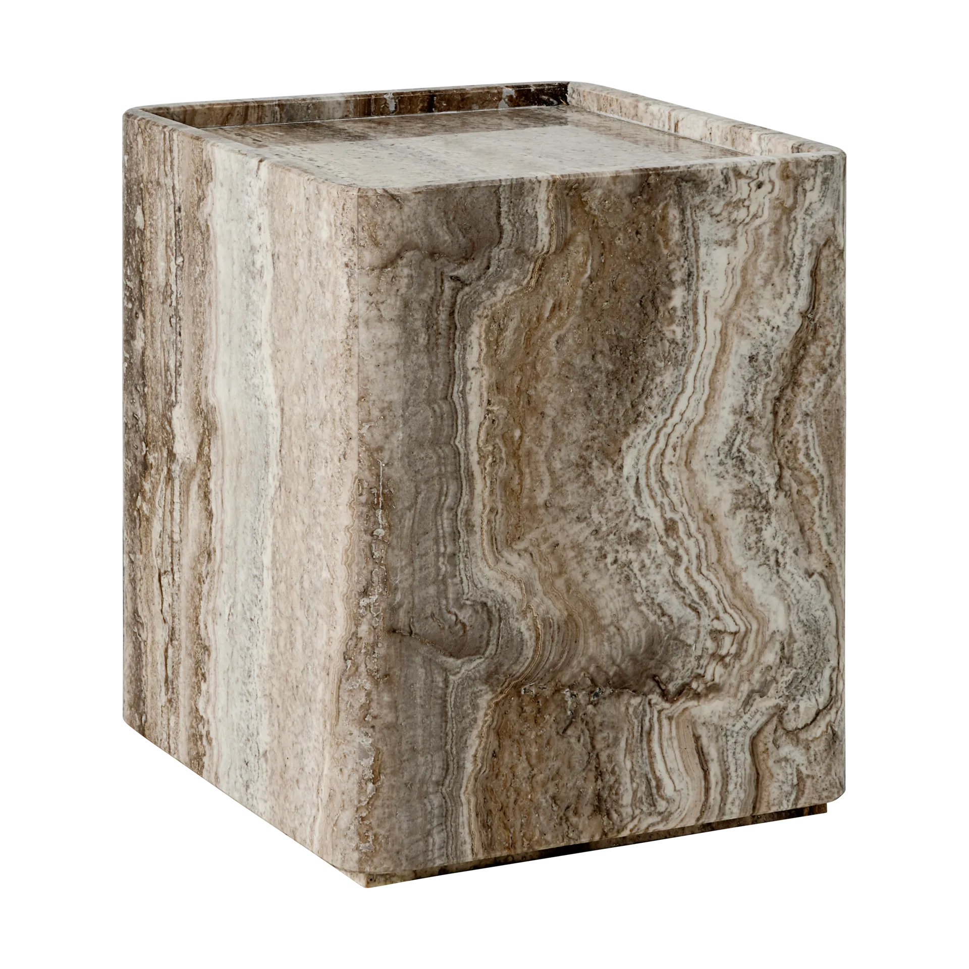 Pietra sidebord 33x33x40 cm, Lively sepia GUBI