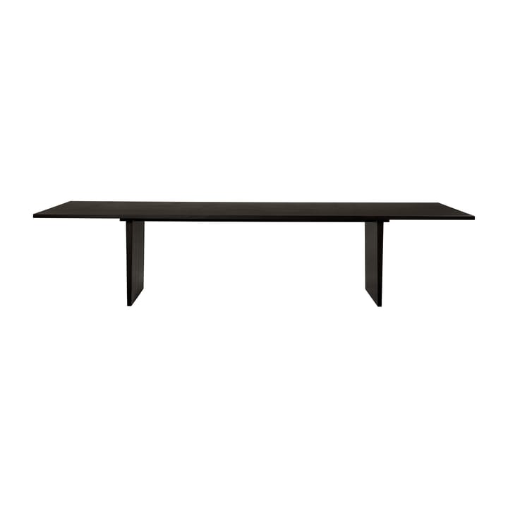 Private spisebord 100 x 320 cm - Brun og svartbeiset eik - GUBI