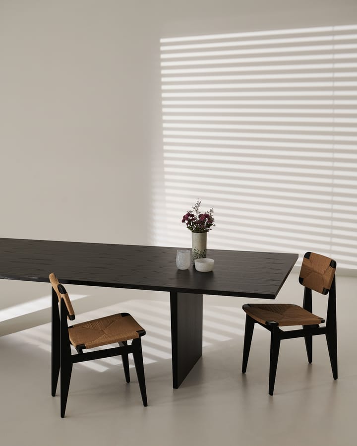Private spisebord 100 x 320 cm, Brun og svartbeiset eik GUBI
