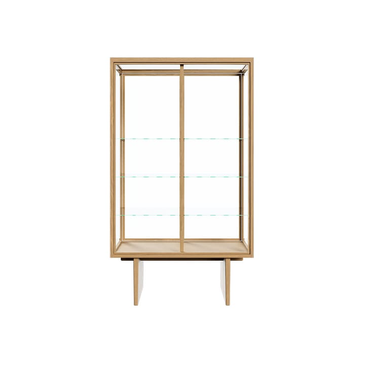 Private vitrineskap, glass, lysbeiset eik GUBI