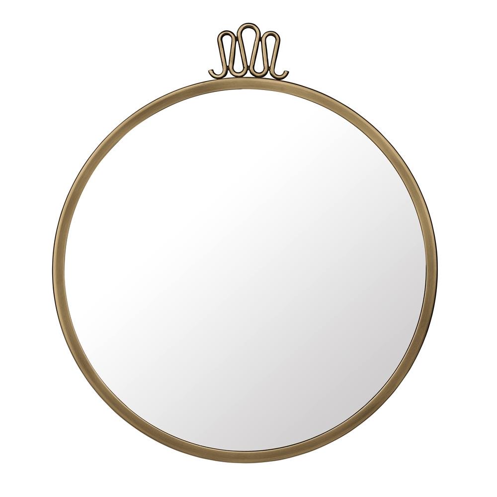 Gubi - Randaccio Wall Mirror, Ø42 - Halvkroppsspeil - Gio Ponti - Gull