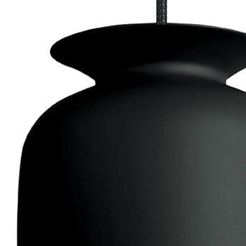 Ronde taklampe liten - charcoal black (svart) - Gubi