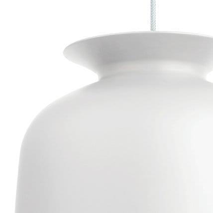 Ronde taklampe stor, matt white (hvit) GUBI