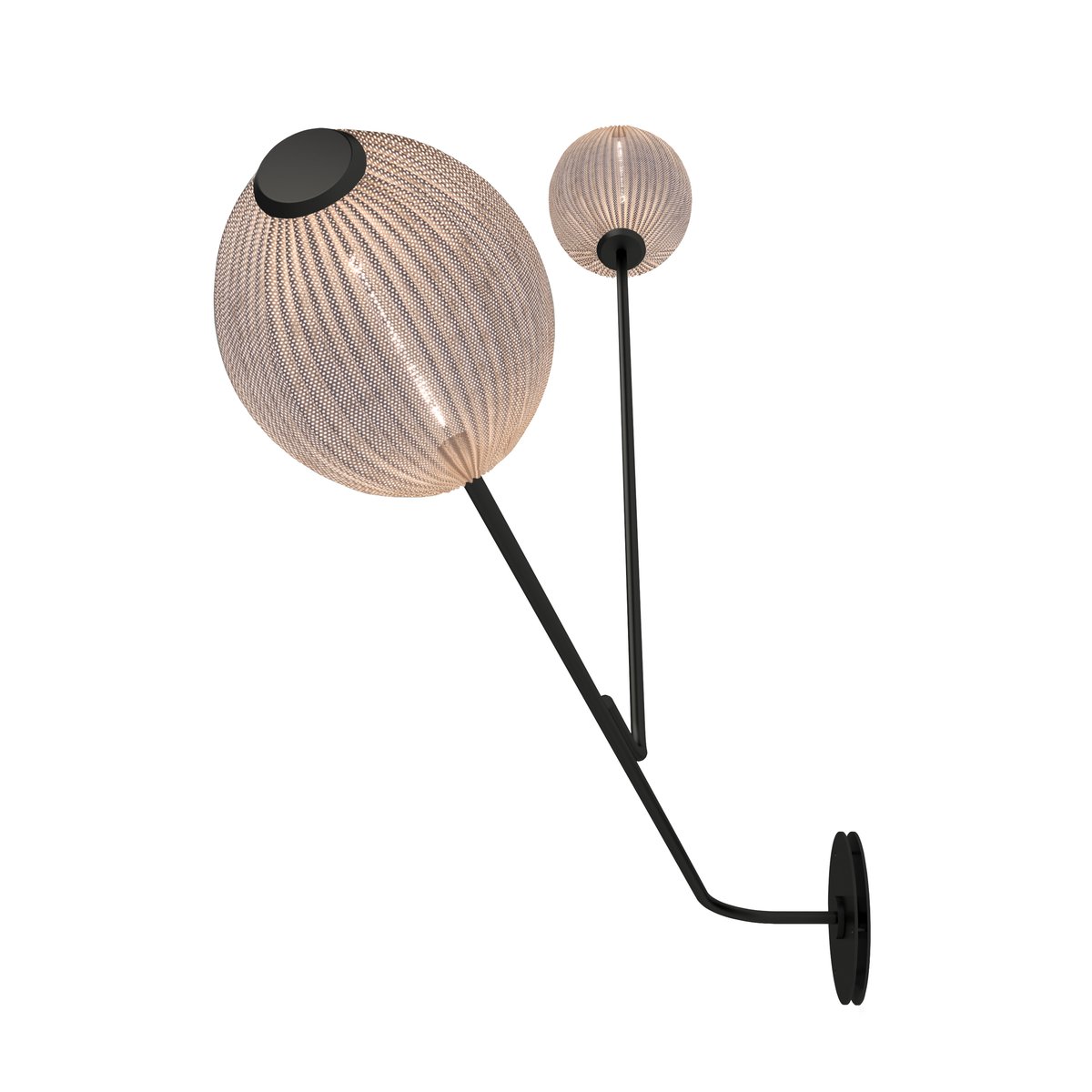 Bilde av GUBI Satellite vegglampe Cream white-semi matt