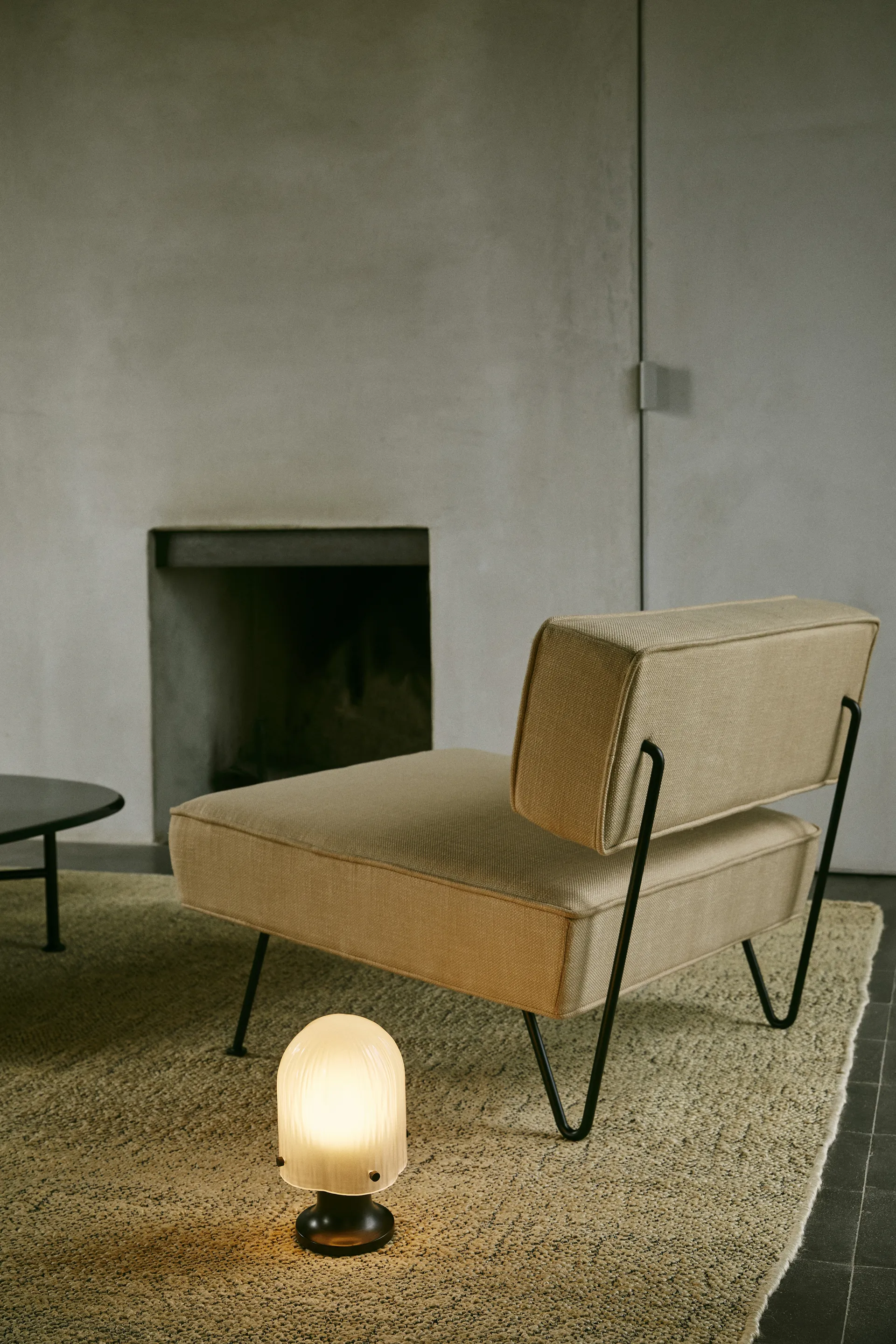 Seine Portable Lamp bordlampe, Antique brass-white GUBI