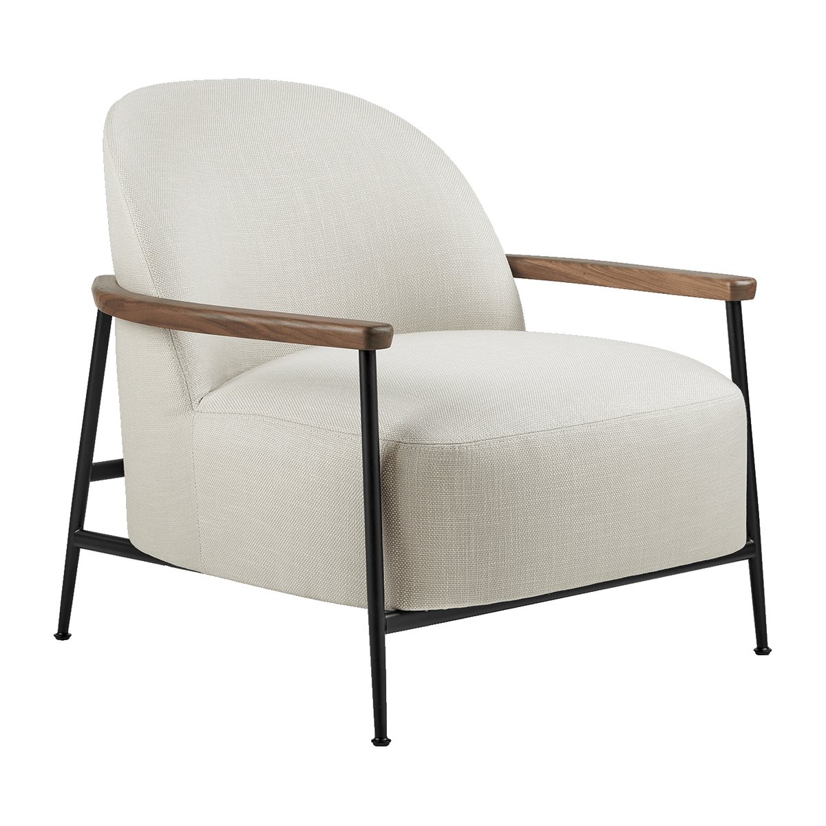 Sejour loungestol Plain 0001-black-walnut
