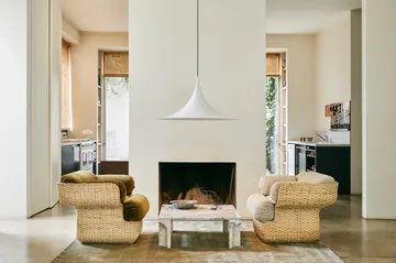 Semi Ø 90 pendel - White semi matt - GUBI