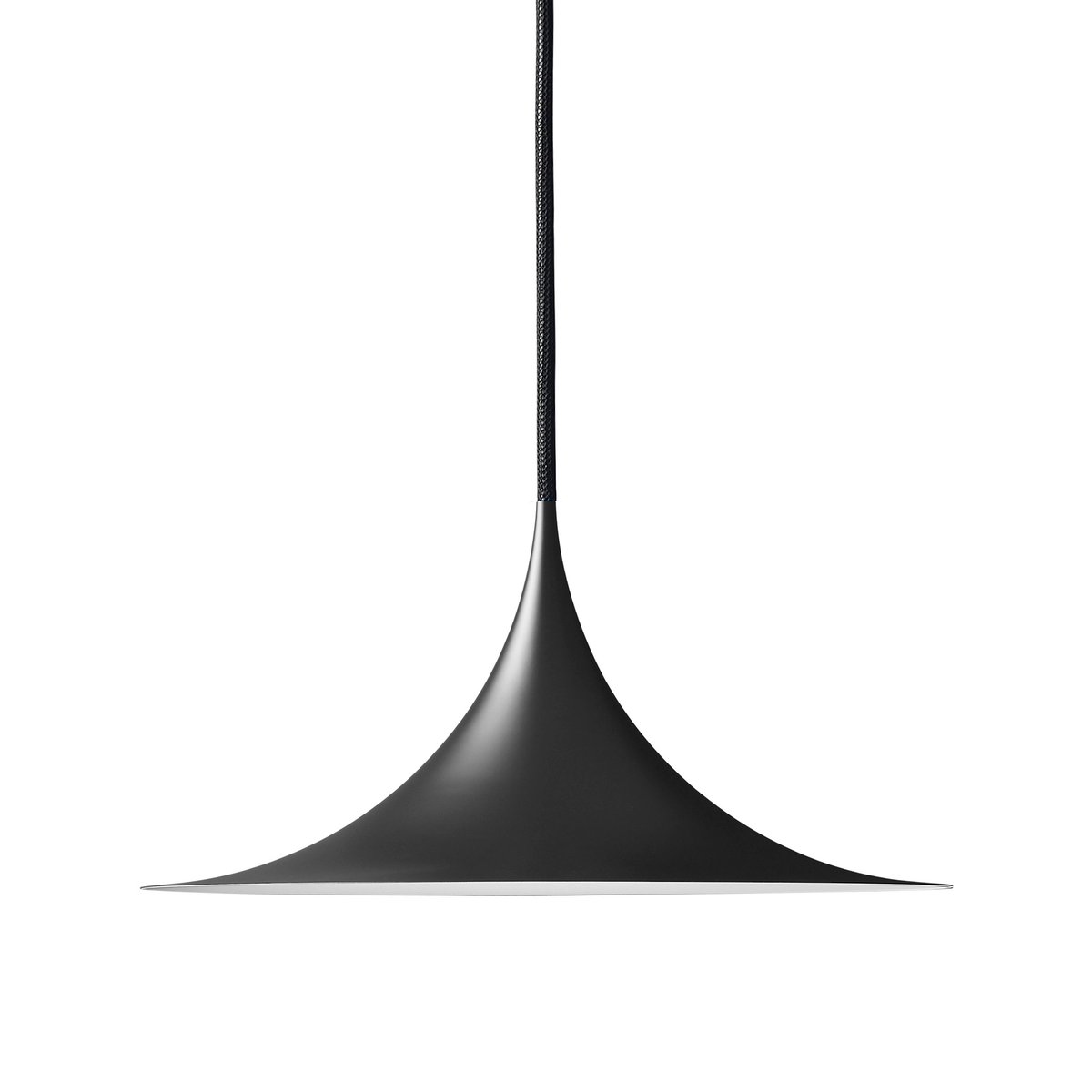 Bilde av GUBI Semi lampe Ø 30 cm Black semi matt