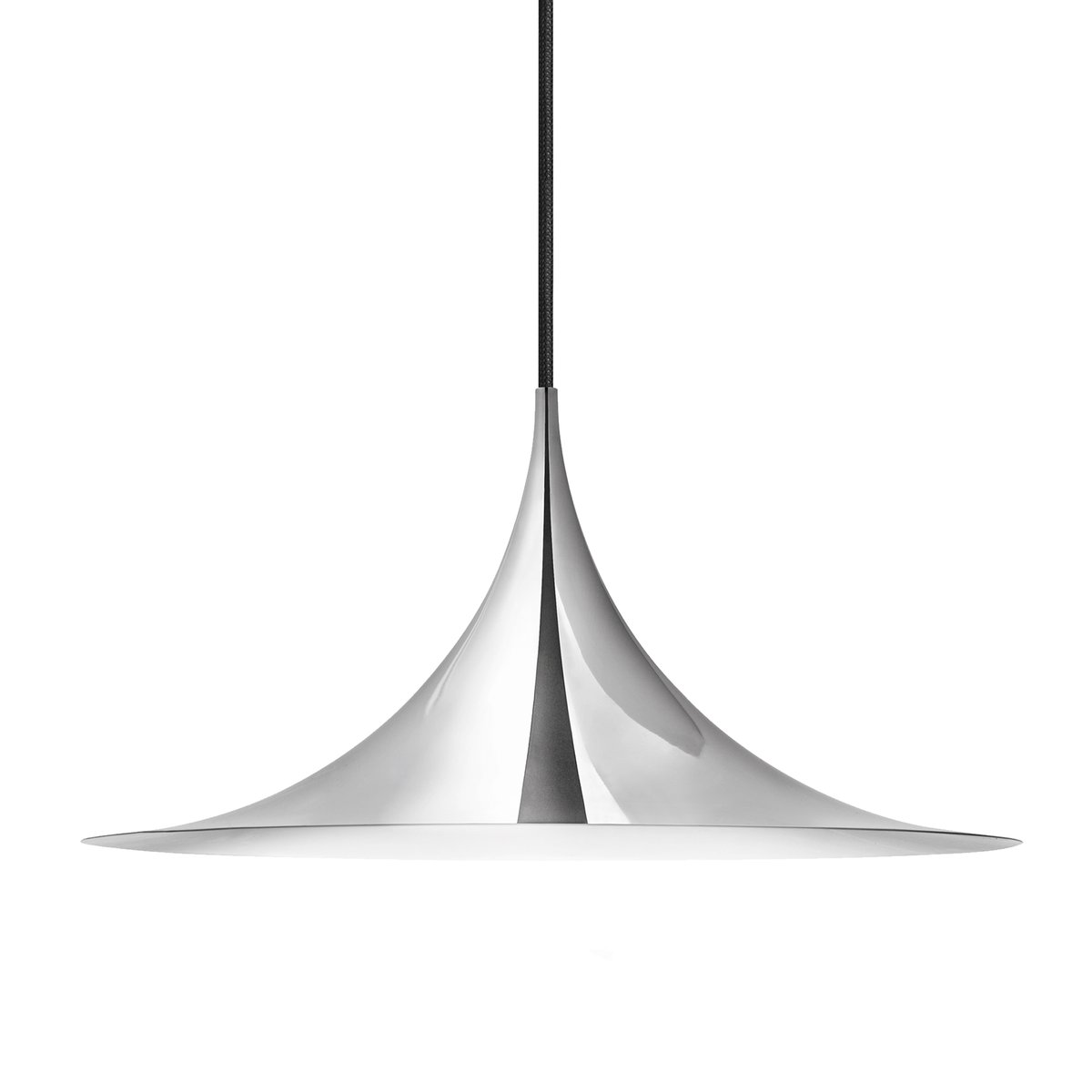 Bilde av Gubi Semi lampe Ø 30 cm Chrome