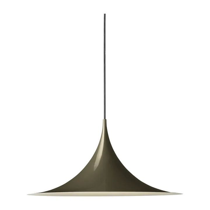 Semi pendellampe Ø47 cm - Dark cocoa glossy - GUBI
